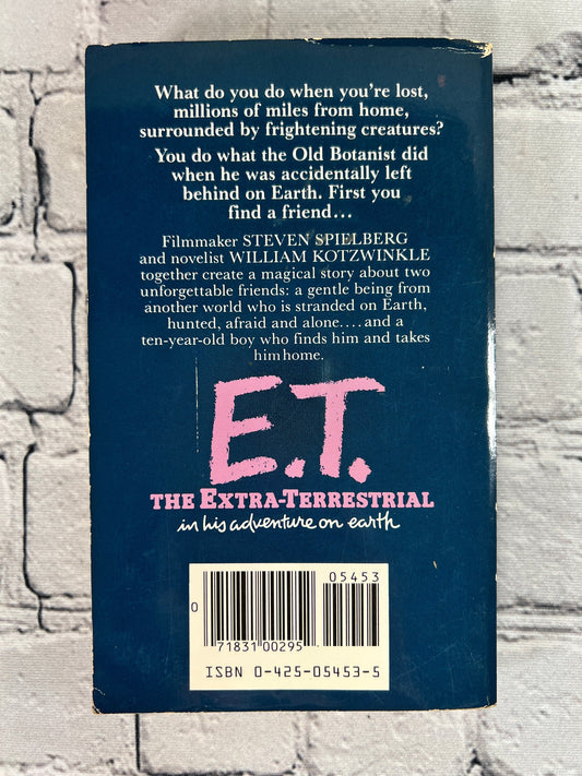 E.T. The Extra-Terrestrial in His Adventure on Earth
