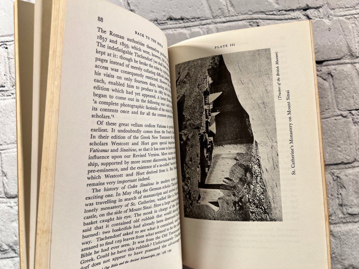 How Our Bible Came to Us by H. G. G. Herklots, 1957 Galaxy Book paperback - plate III and text page