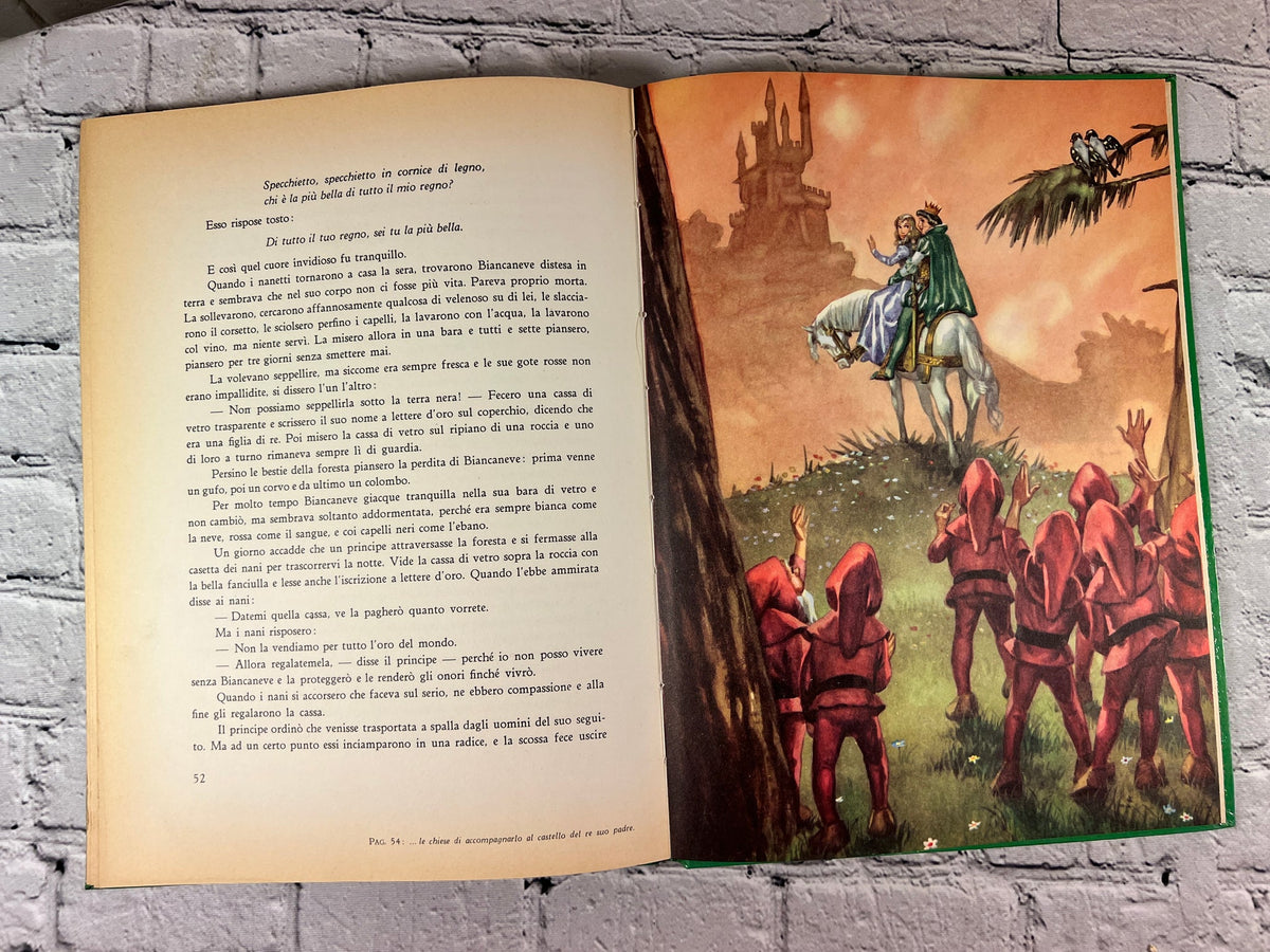 Le Più Belle Fiabe by the Brothers Grimm, 1955 Fratelli Fabbri hardcover - text and color illustration