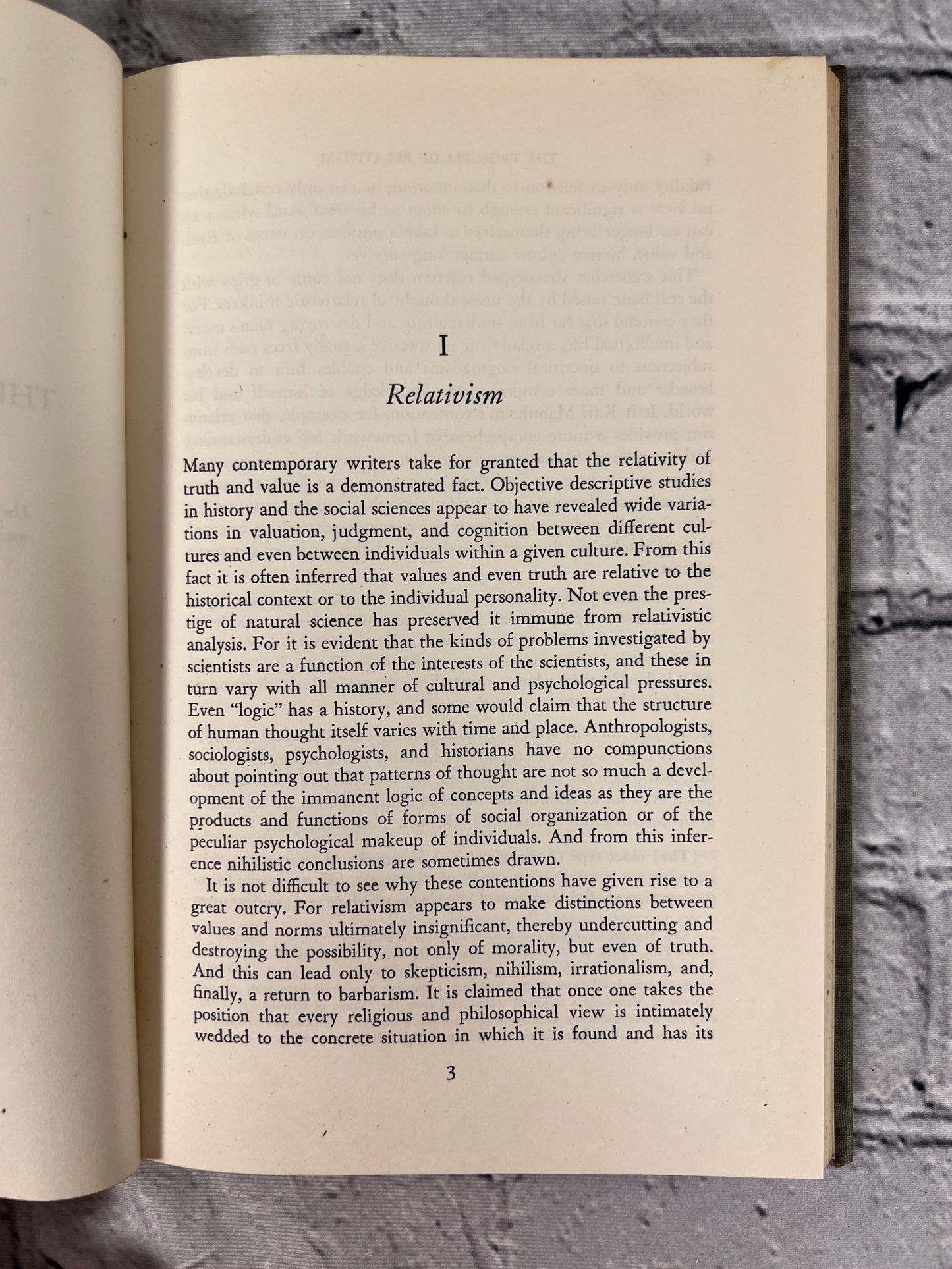 Relativism, Knowledge and Faith