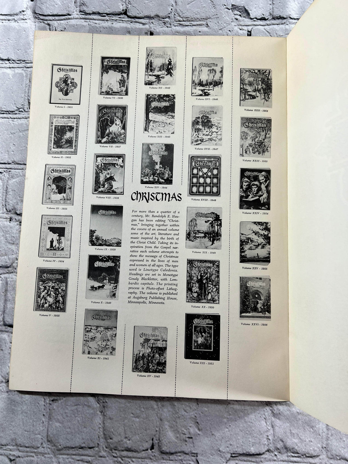Christmas: An American Annual, Vol. 27 (1957) - photograph pages