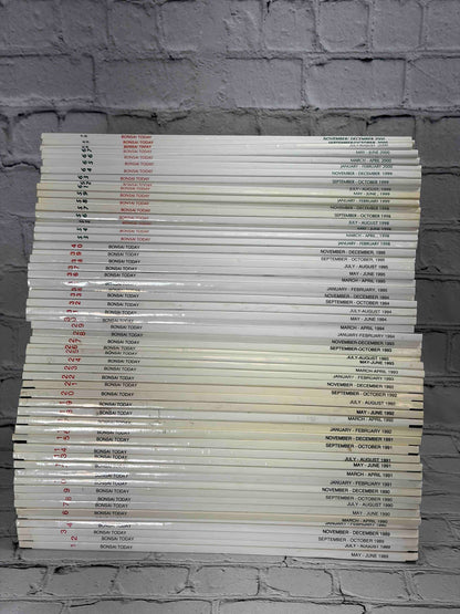 Bonsai Today magazine lot of 57 issues - stacked spines