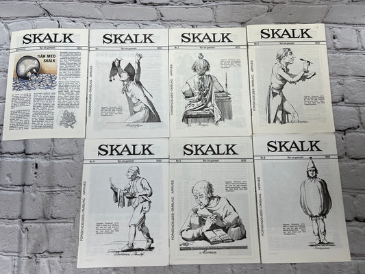 SKALK 1-6 + særnummer 1993 [Danish Language · Denmark History Cultural · Lot of 7]