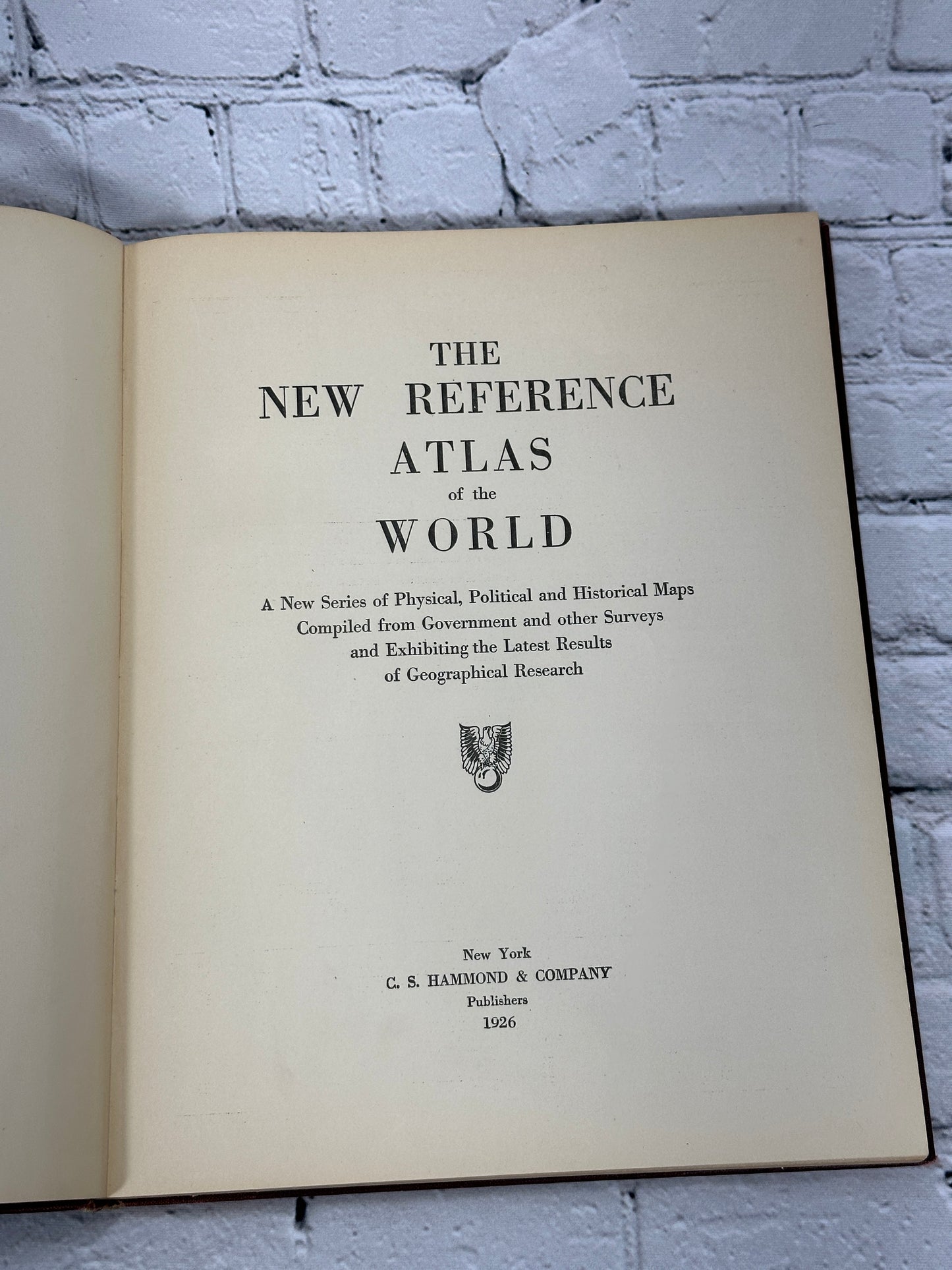 The New Reference Atlas of The World [1926]