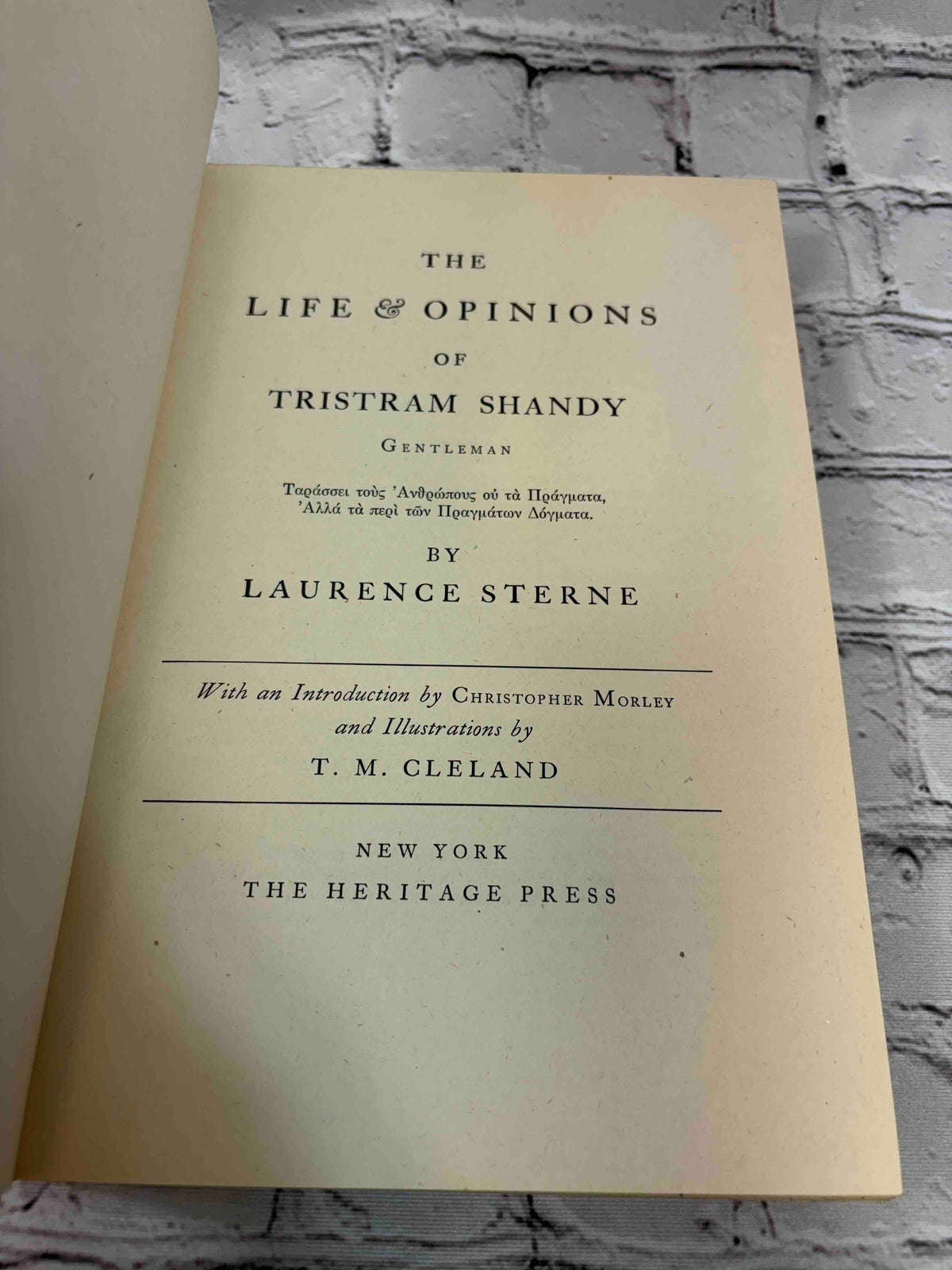 Life and opinions of Tristram Shandy