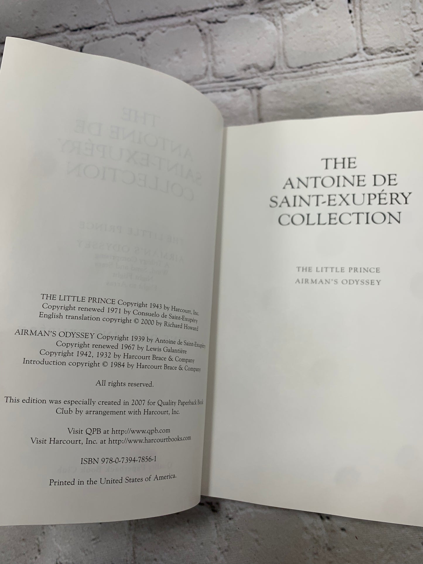 The Little Prince Airman's Odyssey [Antoine De Saint-Exupery Collection [2007]