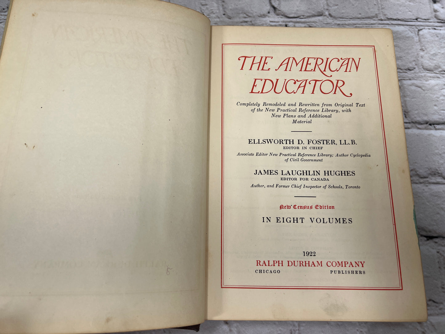 The American Educator Practical Help in Home School Vol. 1-8 [Complete · 1922]