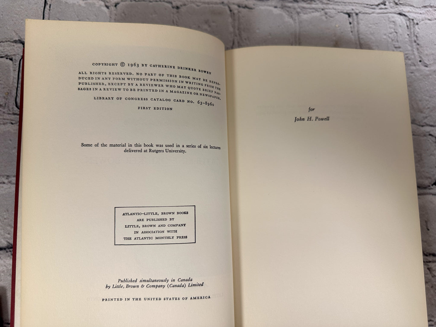 Francis Bacon : The Temper of a Man by Catherine Drinker Bowen [1973 · First Ed]