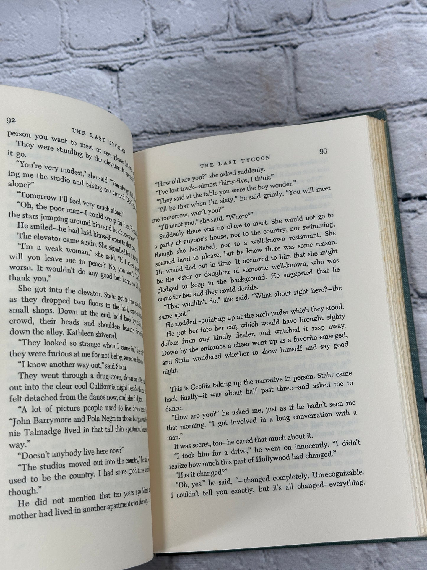 F. Scott Fitzgerald The Last Tycoon [Book Club Edition · 1969]