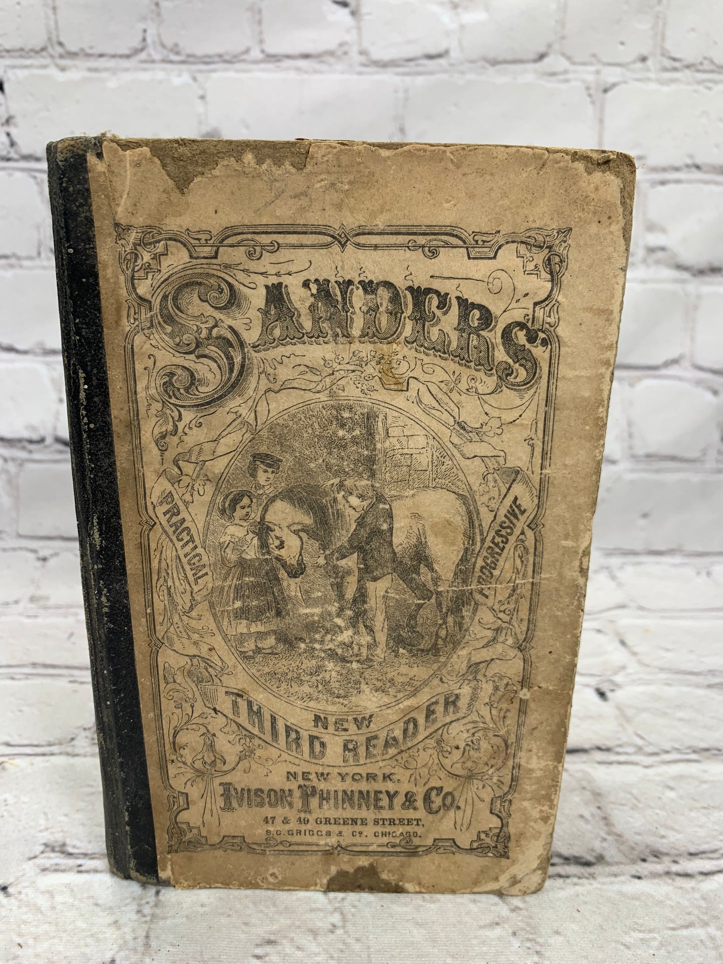 Sanders New Third Reader by Charles Sanders Series Of School Readers [1860]