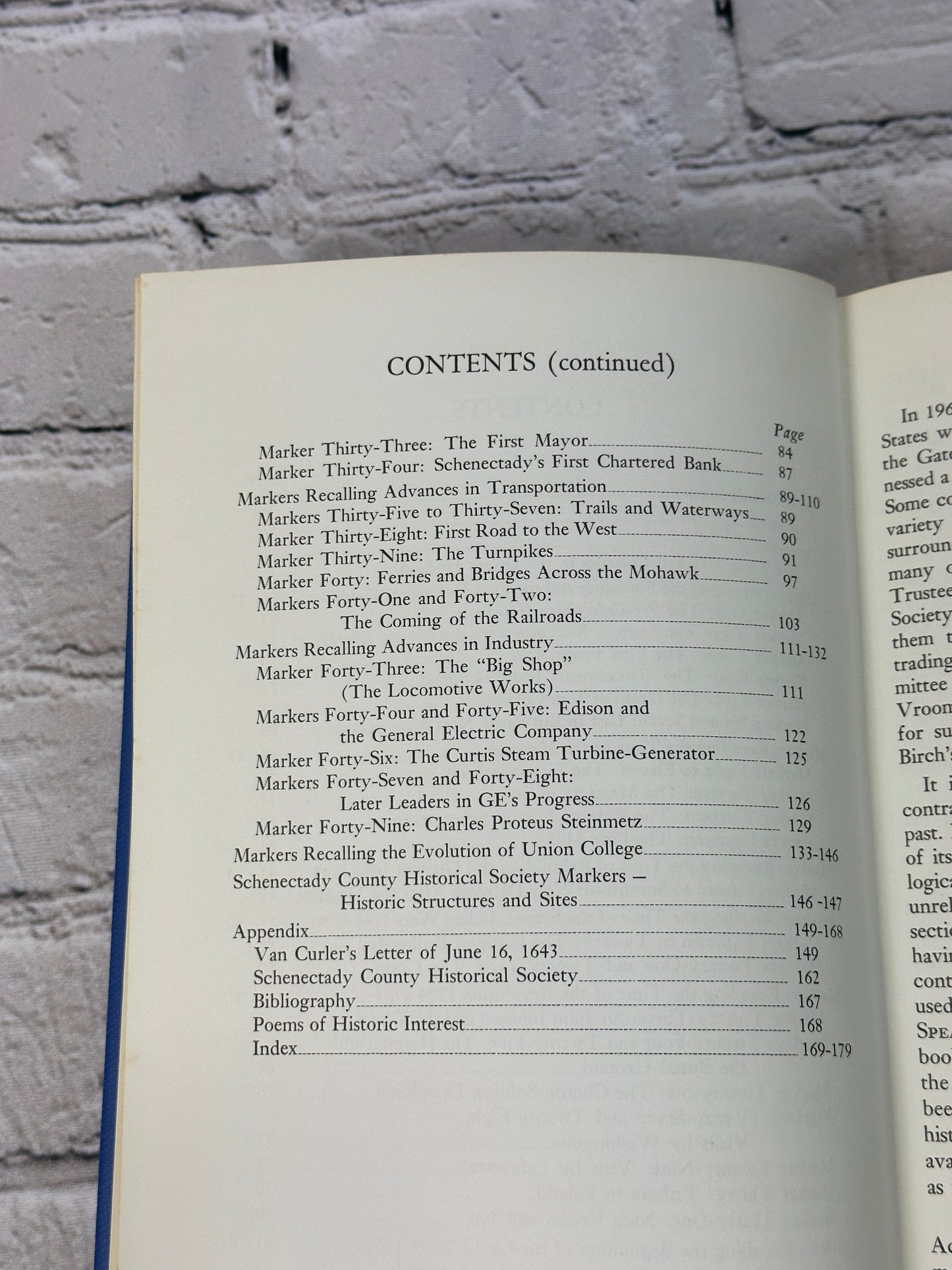 The Markers Speak: An Informal History of the Schenectady Area By J.Birch [1962]