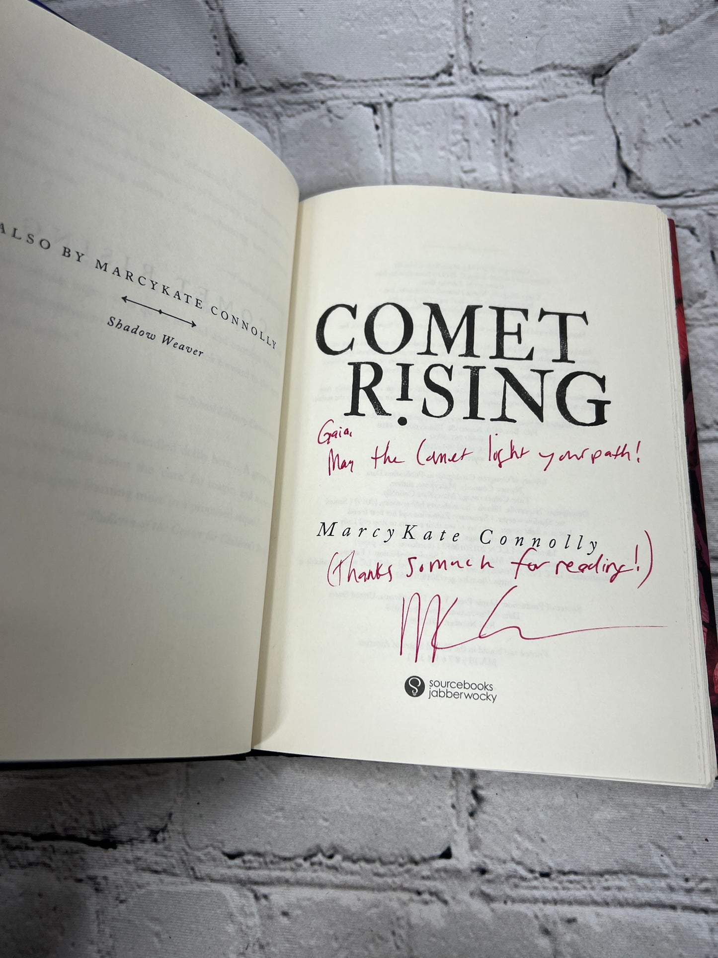 Comet Rising by MarcyKate Connolly [Signed · 1st Edition · 2019]