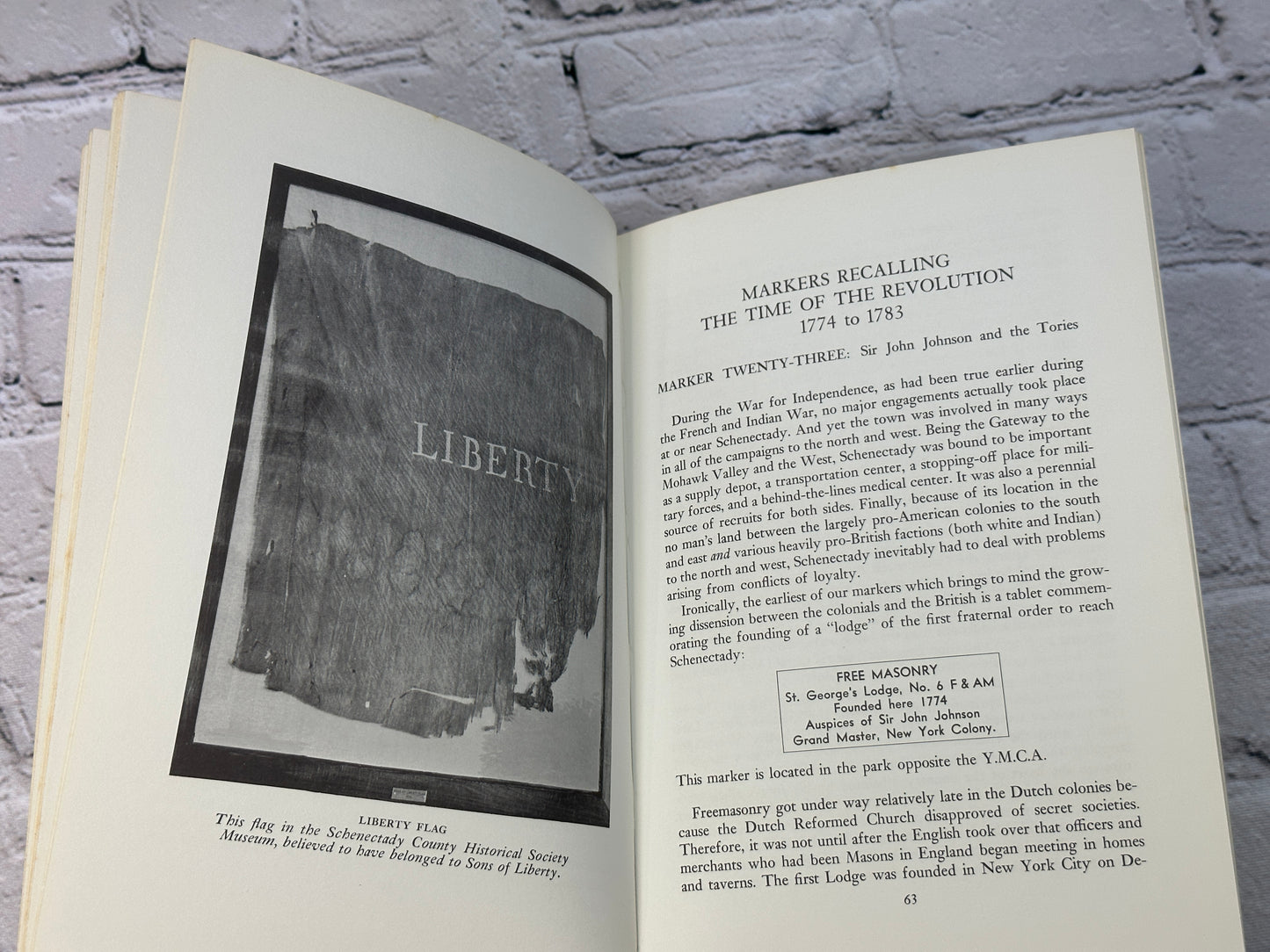 The Markers Speak: An Informal History of the Schenectady Area By J.Birch [1962]