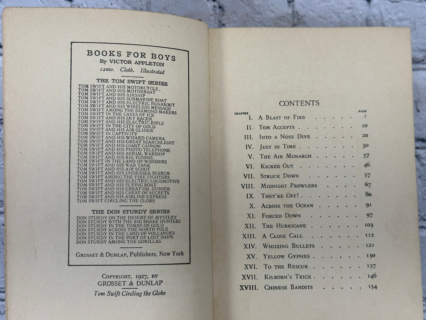 Tom Swift Circling the Globe by Victor Appleton [1927]