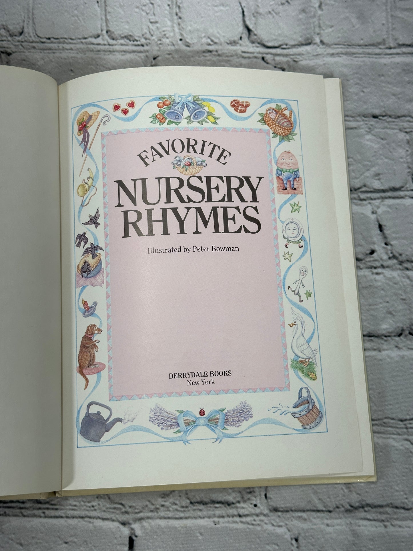 Favorite Nursery Rhyme illustrated by Peter Bowman [1988]