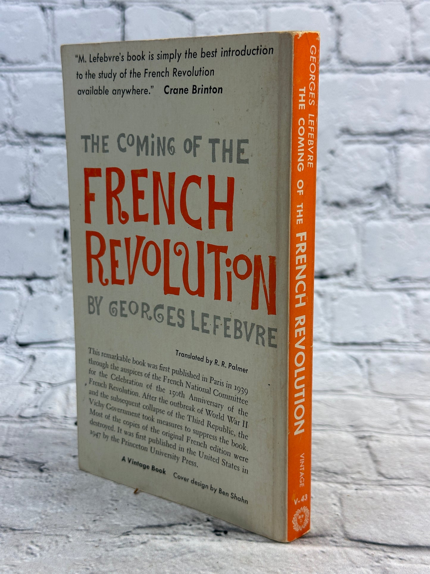 The Coming of the French Revolution by Georges Lefebvre [1947]