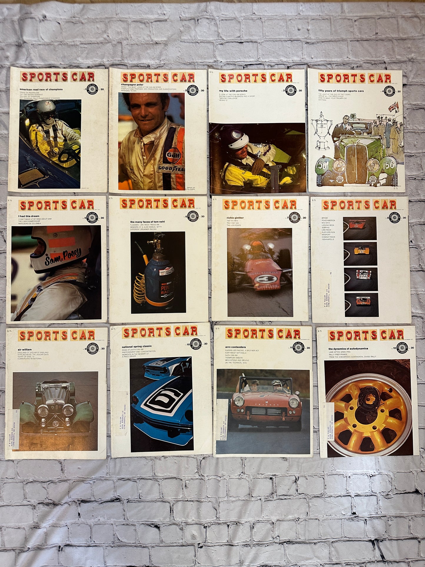 Sports Car Magazine 1972 Complete [12 issues · Sports Car Club of America]