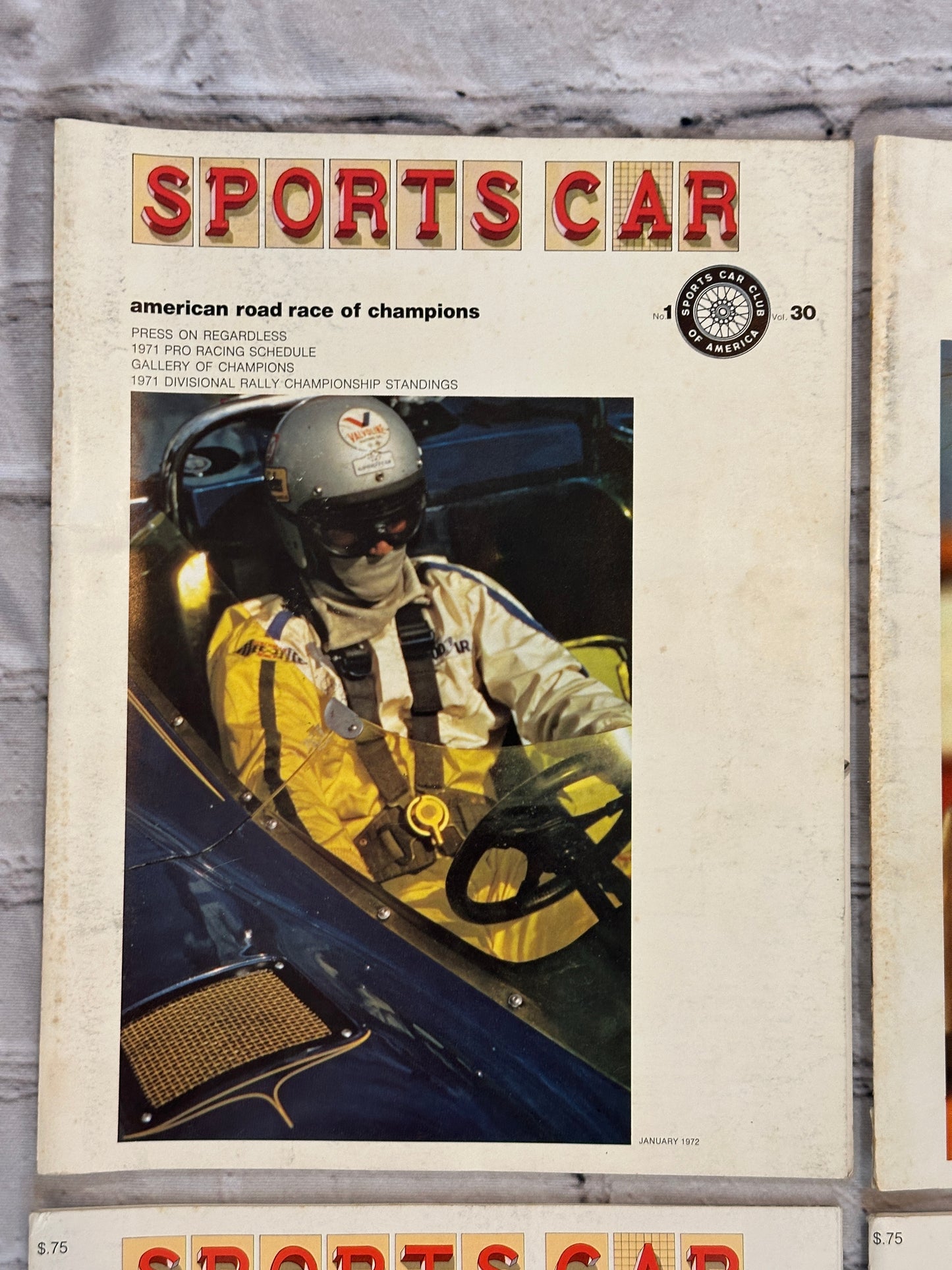 Sports Car Magazine 1972 Complete [12 issues · Sports Car Club of America]