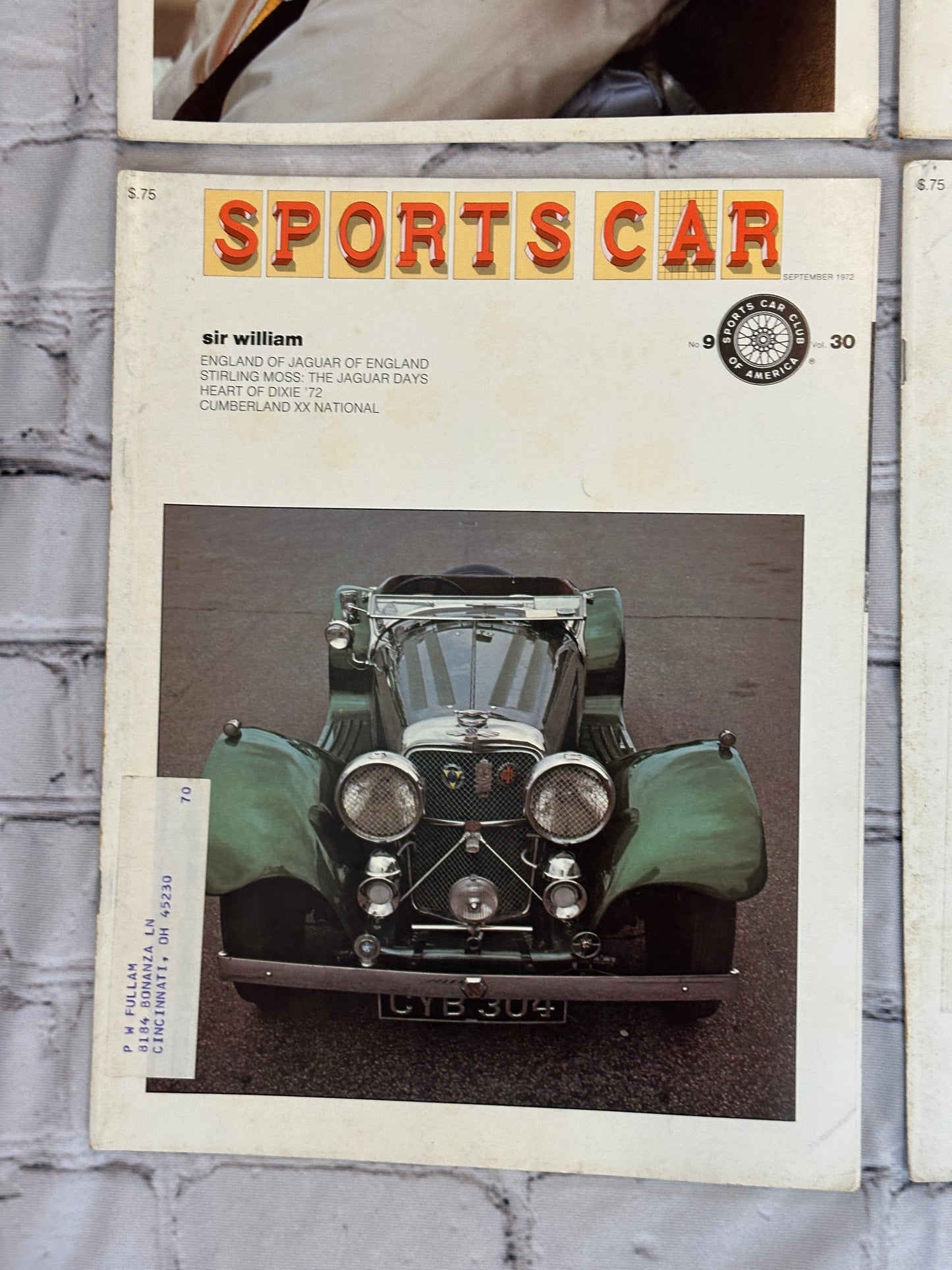 Sports Car Magazine 1972 Complete [12 issues · Sports Car Club of America]