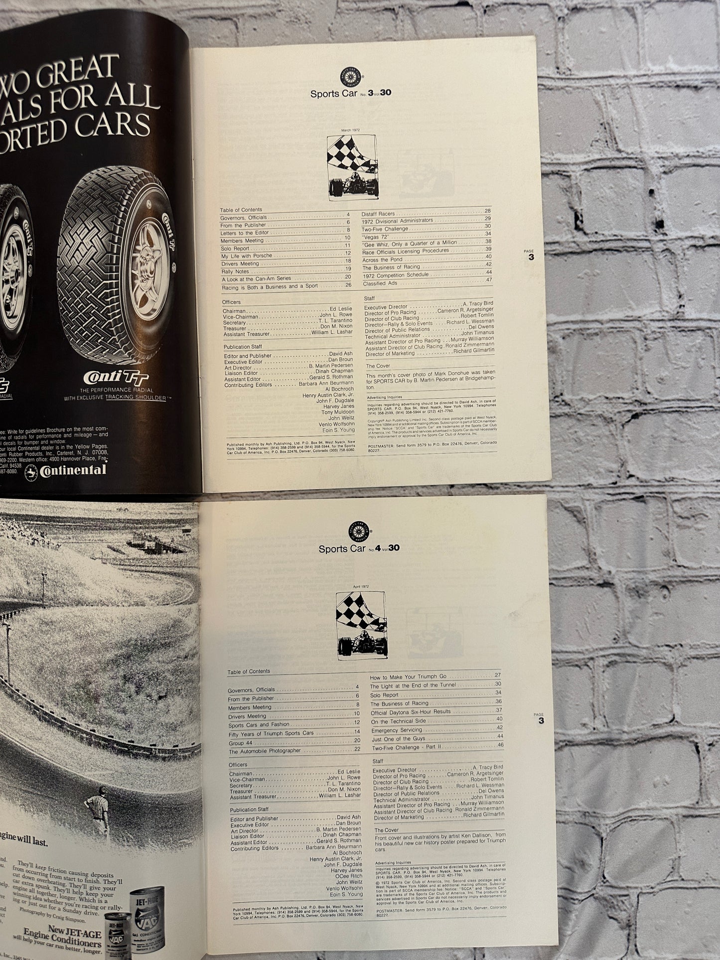 Sports Car Magazine 1972 Complete [12 issues · Sports Car Club of America]