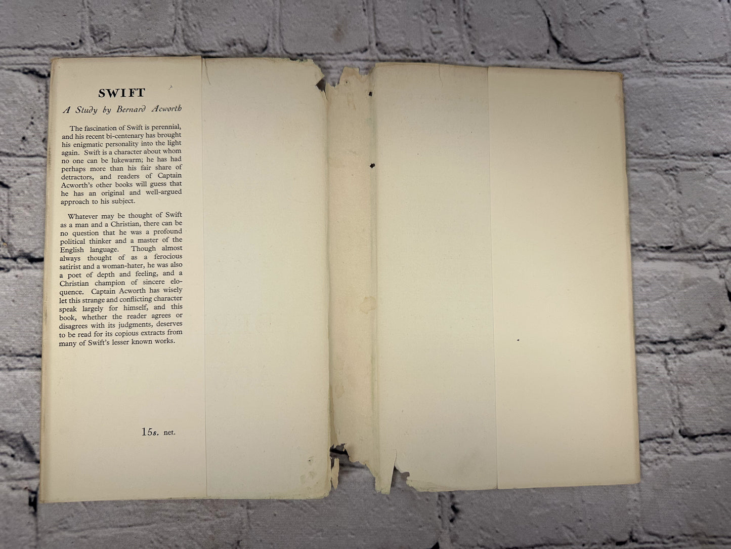 Swift: A Study by Bernard Acworth [1947 · 1st Edition]