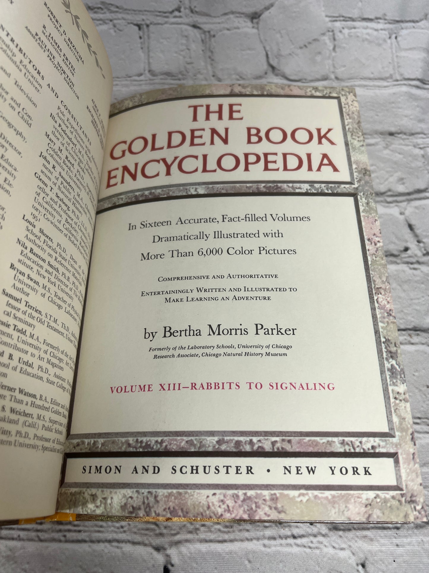 The Golden Book Encyclopedia Book 13 by Bertha Parker [Simon & Schuster · 1959]