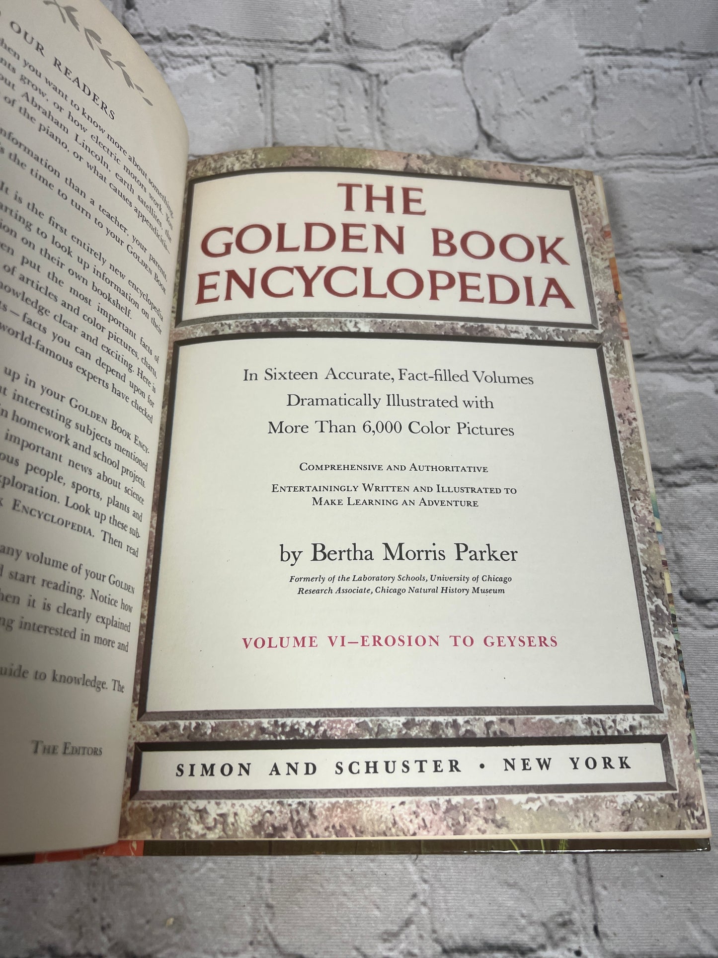 The Golden Book Encyclopedia Book 6 by Bertha Parker [Simon & Schuster · 1959]