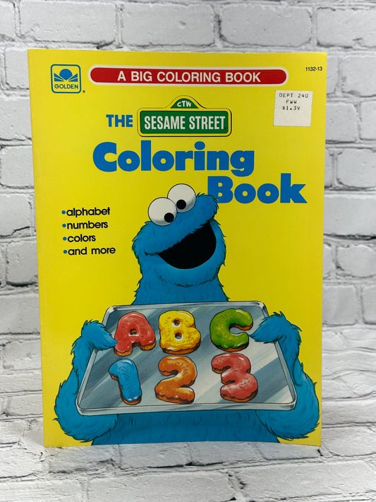 Golden A Big Coloring Book The Sesame Street Coloring Book by Carol Nicklaus [1987]