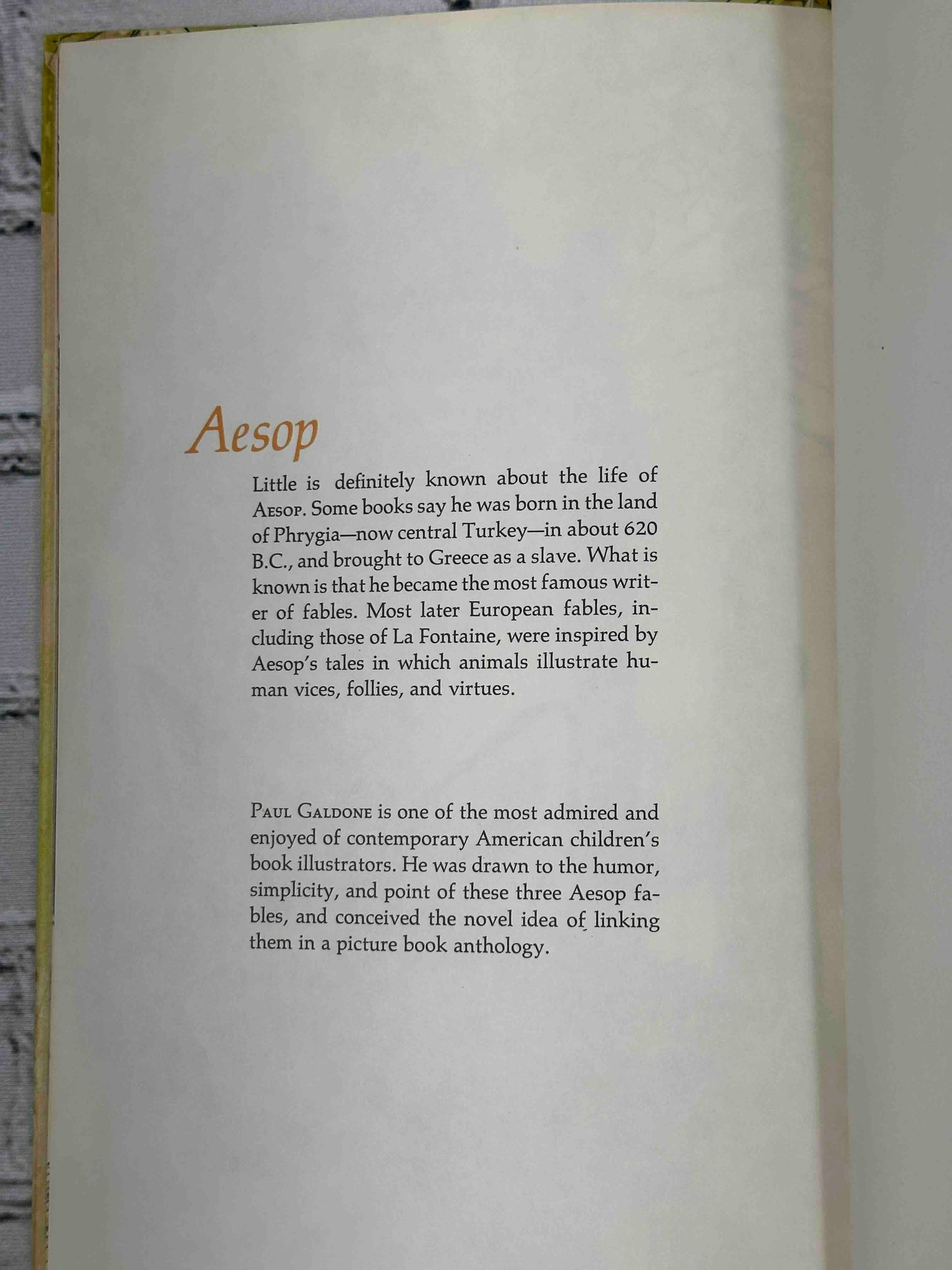 Three Aesop Fox Fables