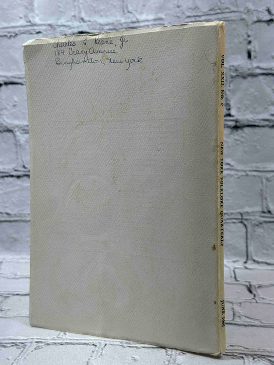 New York Folklore Quarterly (June 1966)