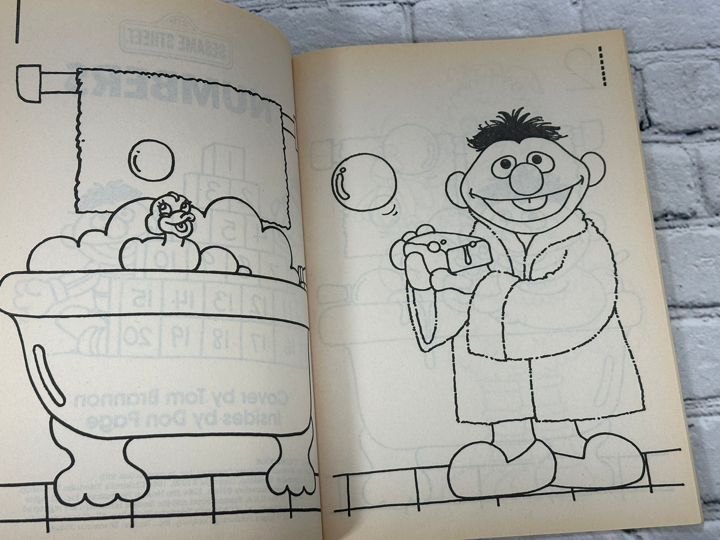 Golden A Big Coloring Book Sesame Street Numbers [1992]