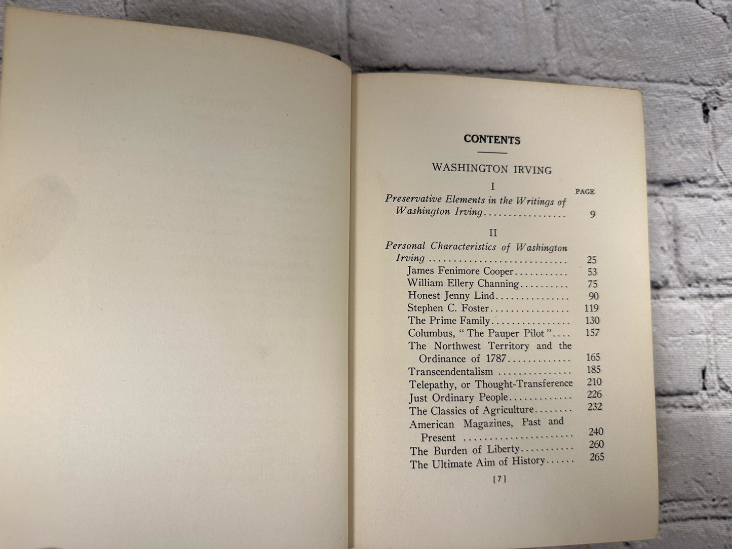 Washington Irving and Other Essays by Charles Anson Ingraham [1922 · 1st Ed.]