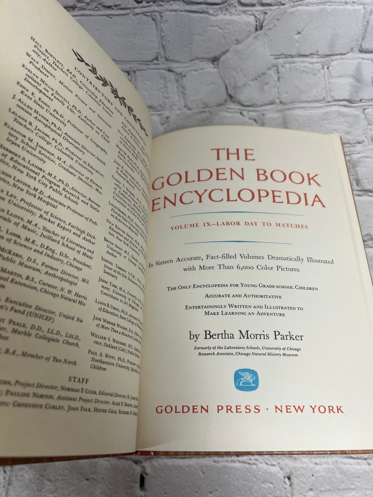 The Golden Book Encyclopedia Book 9 by Bertha Parker [Simon & Schuster · 1959]