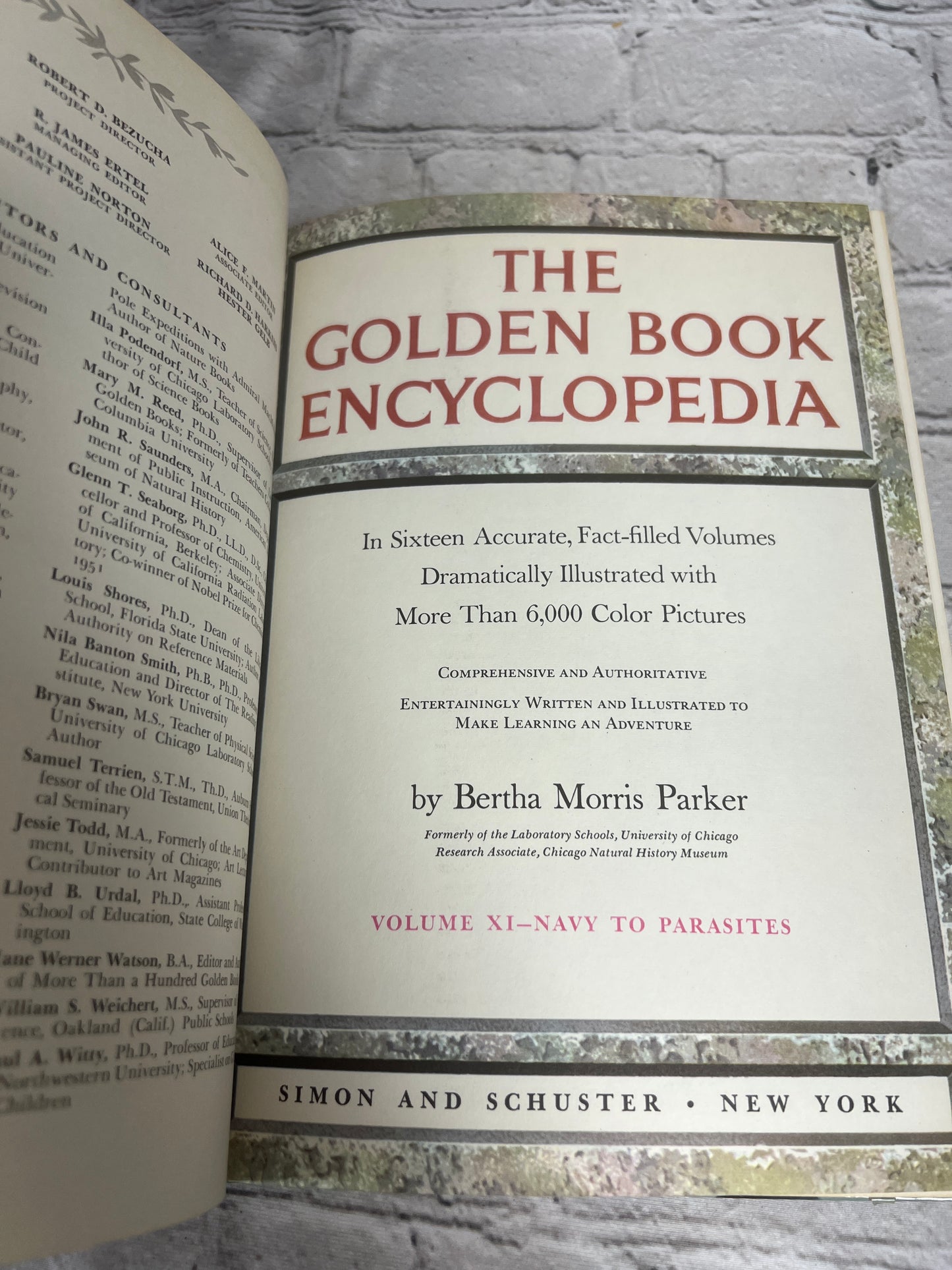 The Golden Book Encyclopedia Book 11 by Bertha Parker [Simon & Schuster · 1959]