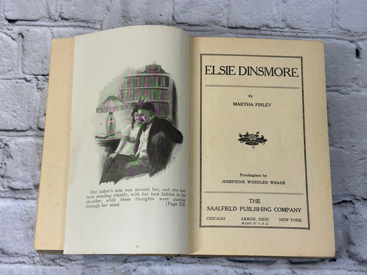 Elsie Dinsmore by Martha Finley [Saalfield Publishing Co]