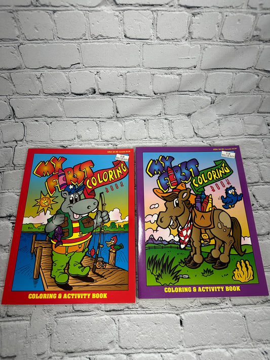 My First Coloring Book & Activity Book By Eddie Roseboom [Lot of 2 · 2001]