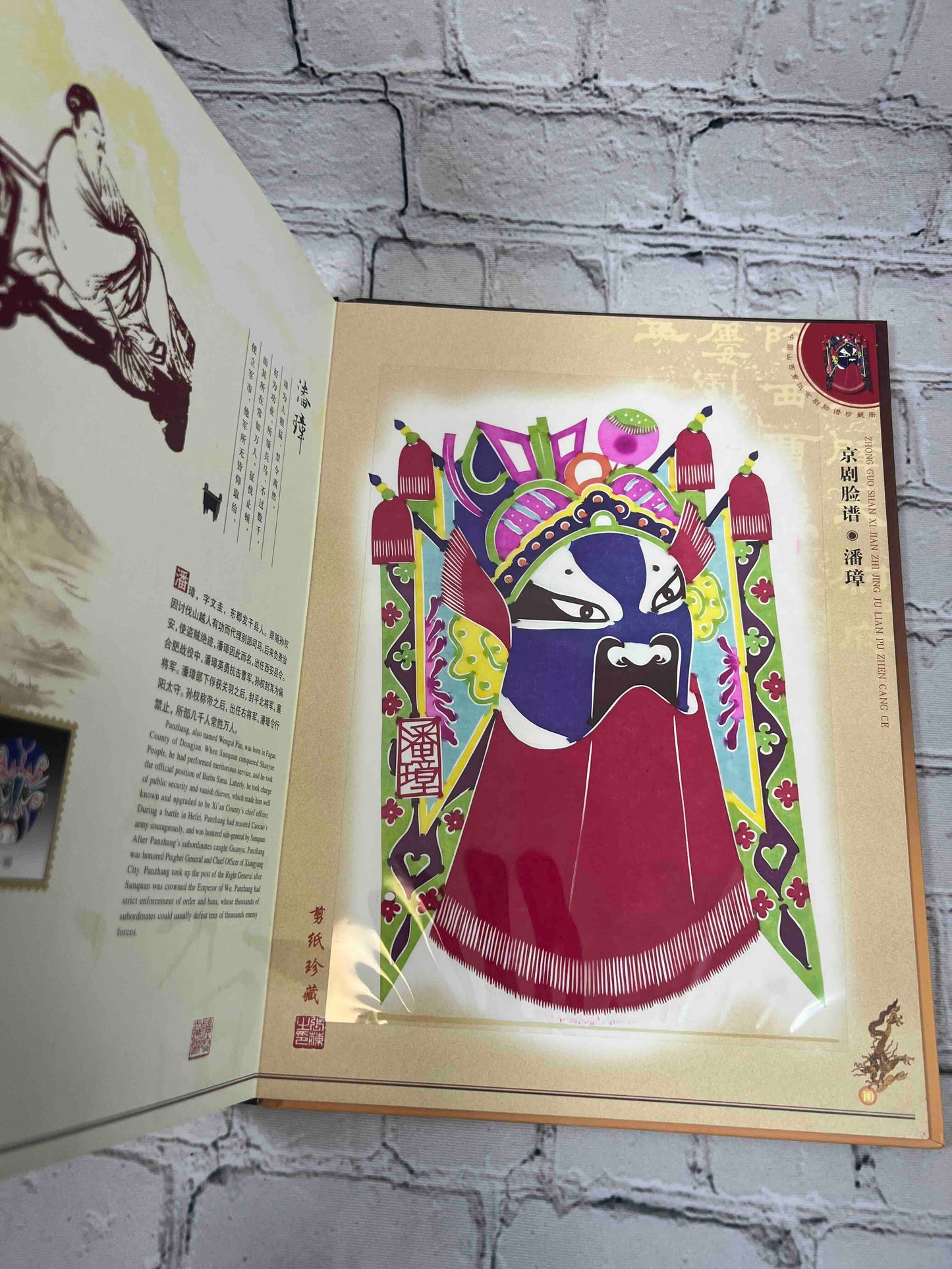 Chinese Peking Opera Facial Masks: Paper Cutting
