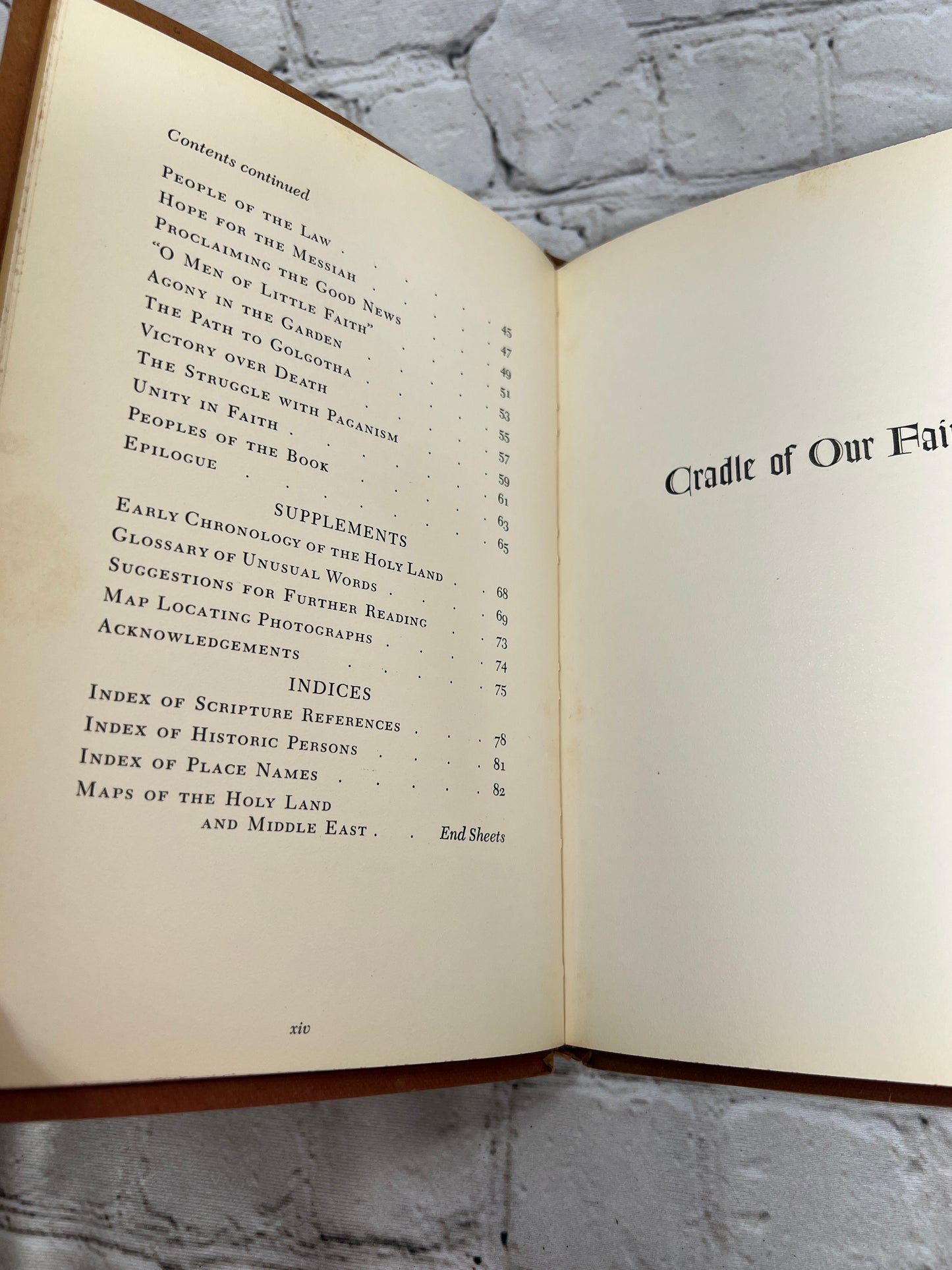 Cradle of Our Faith The Holy Land Where Lies The Common Heritage [1954 · 2nd Print]