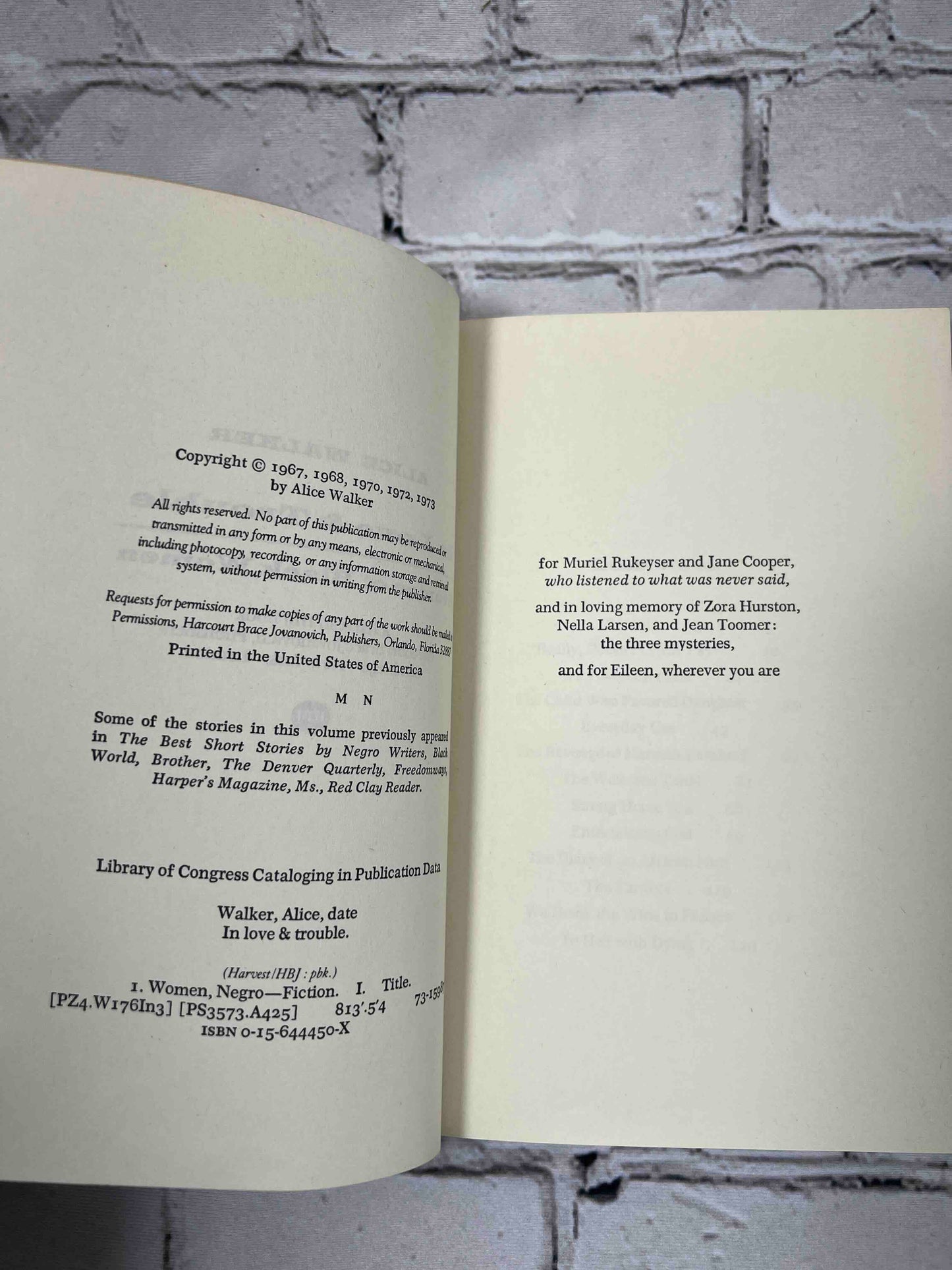 In Love & Trouble: Stories of Black Women