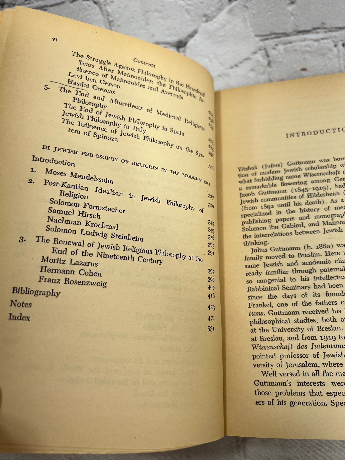 Philosophies of Judaism by Julius Guttmann [1973 · 1st Schocken Edition]