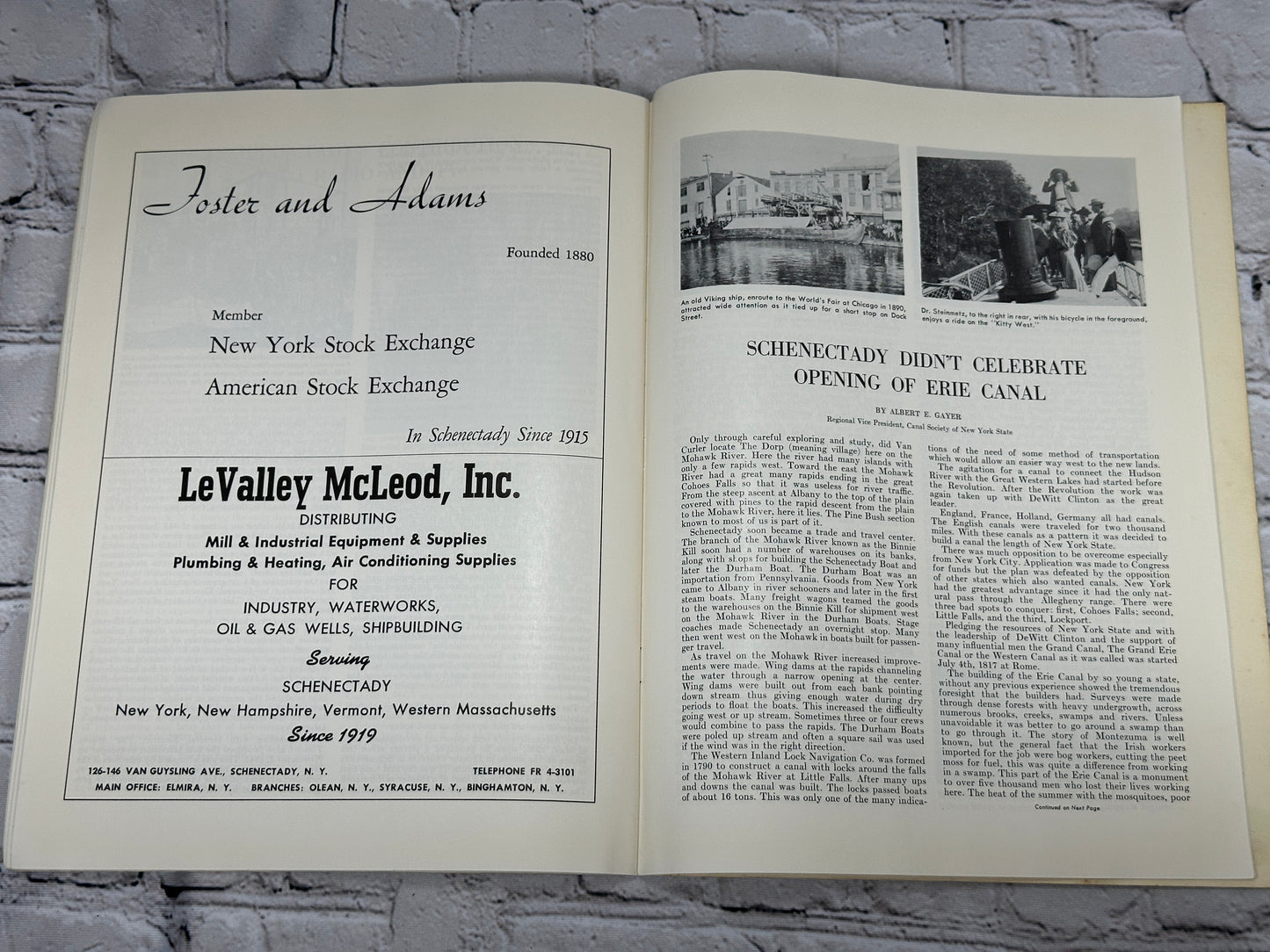 Schenectady Sesquicentennial Historical Souvenir Program [1959]