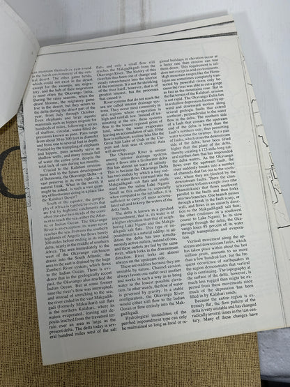 Okavango Sea of Land Land of Water By Johnson & Bannister [1st Ed · 1977]