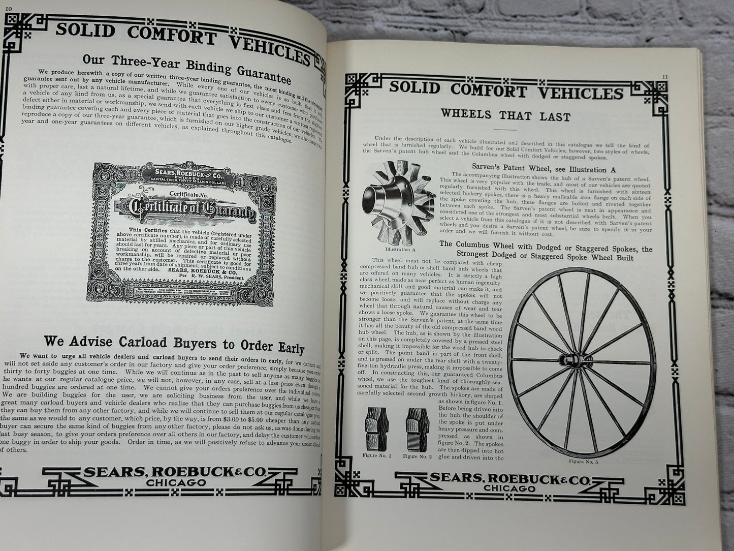 Sears, Roebuck & Co. 1908 Solid Comfort Vehicles [1st Edition · 1970]