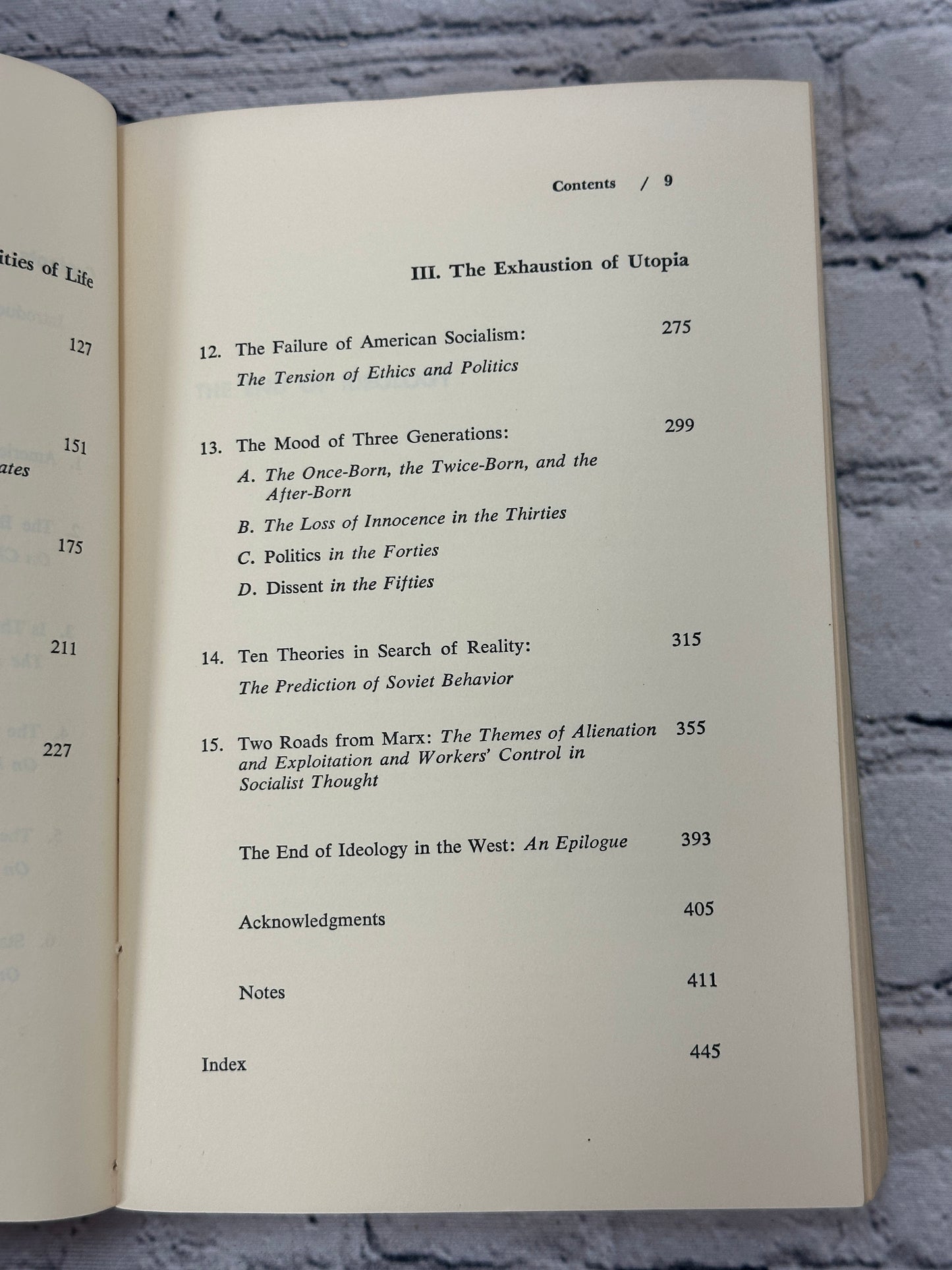 The End of Ideology by Daniel Bell [Revised Edition · 1st Free Press Ed. · 1965]