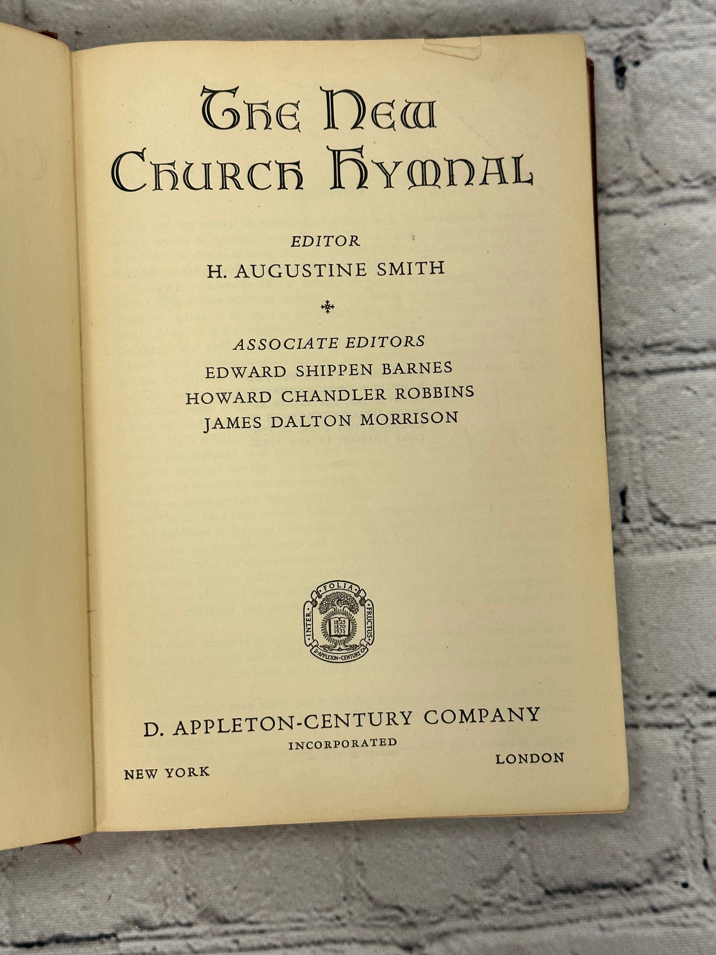 The New Church Hymnal by H. Augustine Smith (1937)