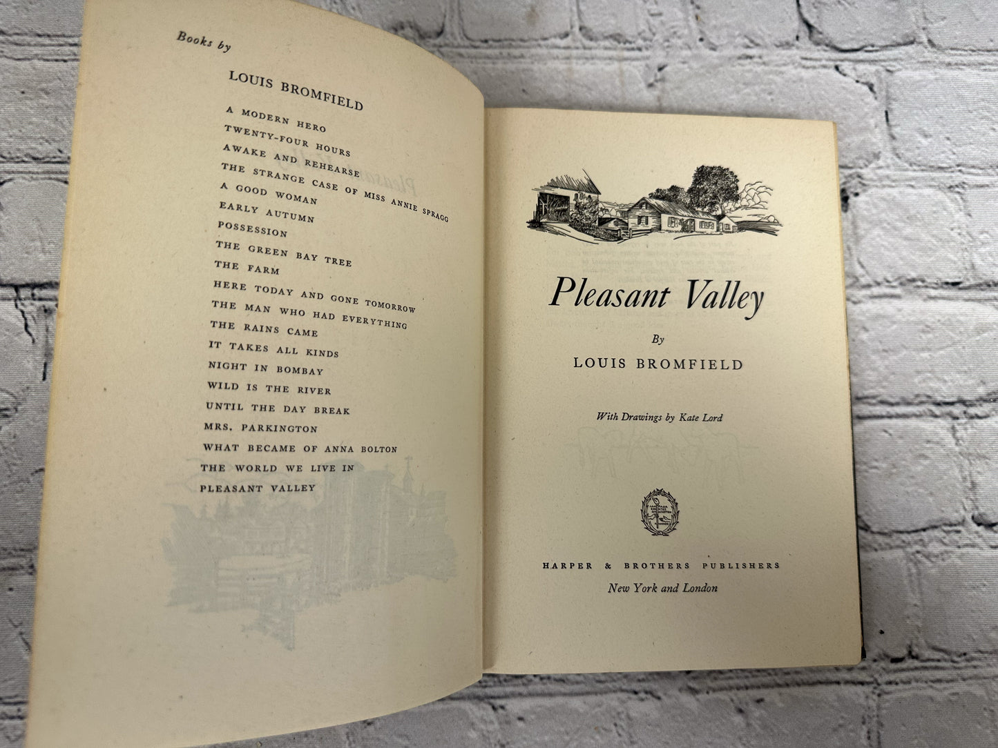 Pleasant Valley by Louis Bromfield [1945 · 10th Edition]