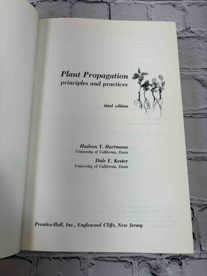 Plant Propagation: Principles and Practices