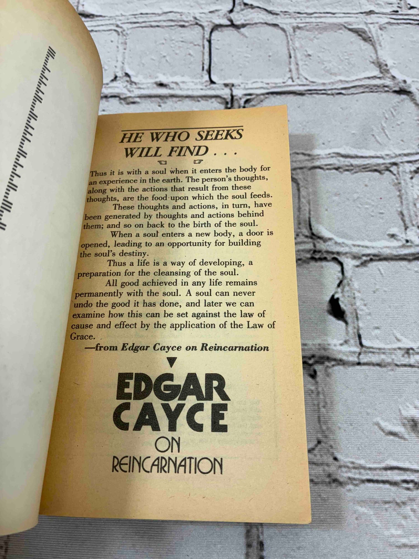 Edgar Cayce on Reincarnation