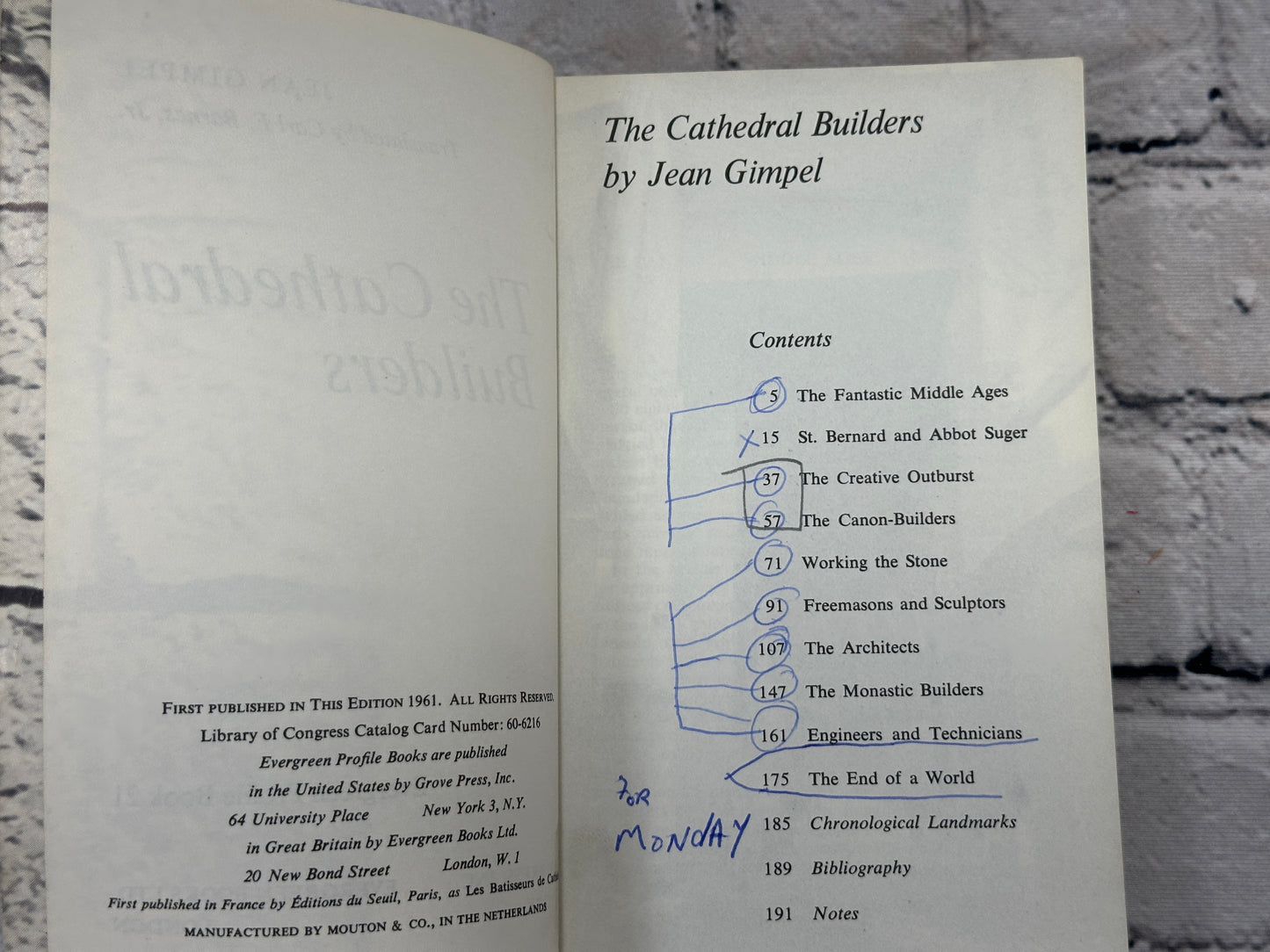 The Cathedral Builders By Jean Gimpel [1961]