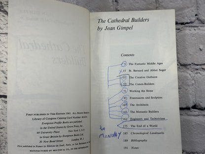 The Cathedral Builders By Jean Gimpel [1961]